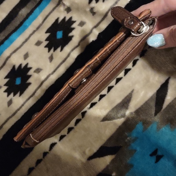 Tony Lama. Cognac Cowhide leather  wallet. Never used. Brand new. No tags. - Picture 4 of 17